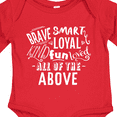 thumbnail image 4 of Inktastic Brave Smart Loyal Kind Fun Loved All of the Above Boys or Girls Long Sleeve Baby Bodysuit, 4 of 5