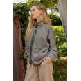 thumbnail image 3 of Blu Pepper Veste à Boutons-Pression en Fausse Fourrure pour Femmes, 3 of 3