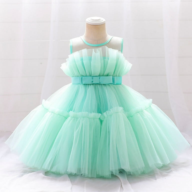 Toddler Baby Girls Summer Princess Dress Fashion Colorful Mesh