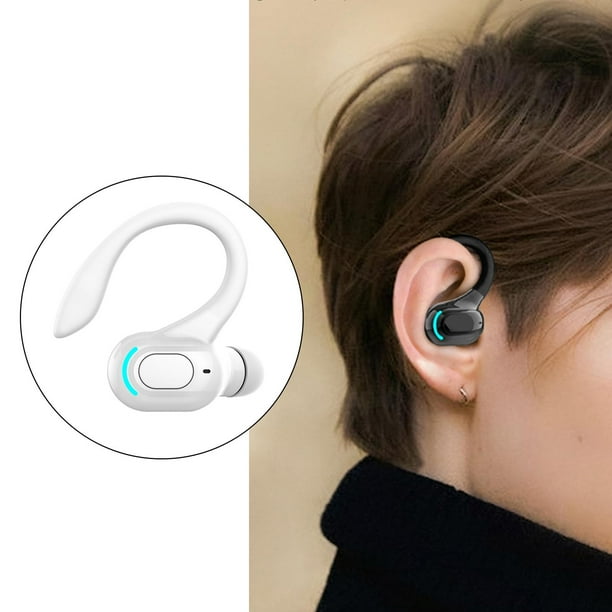 Auriculares Gancho para oreja Funciones de Tiempo de reproducción de 20 tiempo de tiempo de tiempo de Micrófono incorporado recargable -