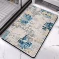 thumbnail image 4 of Quinn Beige Area Rug Runner: 20x32 inch, Non-Slip, Low Pile, Stain Resistant, Machine Washable - Modern Abstract Design for Living Room, Bedroom, Kitchen, Bathroom, 4 of 5