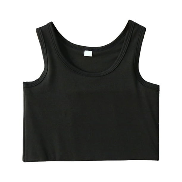 Guardurnaity chaleco de cultivo femenino clima caliente camisetas sin mangas ropa interior corta sin mangas sin costura transpirable suéter flaco Type2 NO2