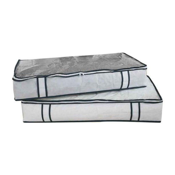 Organizador de cajones de almacenamiento debajo de la cama Caja de almacenamiento de PVC no tejido para ropa / mantas / zapatos Sweethay JJ10853-00