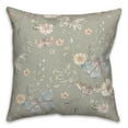 thumbnail image 2 of Creative Products Butterflies On Green 18 x 18 Spun Poly Pillow, 2 of 3