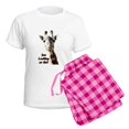 thumbnail image 5 of CafePress - You Looking At Me? Giraffe Pajamas - Women's Short Sleeve Print T-Shirt and Pants Light Cotton Pajama Set, 5 of 7