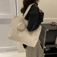 thumbnail image 3 of Bolso Mano Pana para Mujer Bolso Informal Plegable Gran Capacidad (caqui), 3 of 9