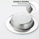 thumbnail image 3 of ZHAOCHENG Colador de fregadero de cocina de acero inoxidable Coladores de fregadero para fregaderos de cocina con borde ancho grande de 4,5 de diámetro (PAQUETE DE 2), 3 of 5
