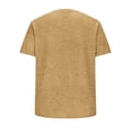 thumbnail image 5 of Yeaiivve Running T-Shirts for Men Sport Tops Moisture Wicking Athletic T Shirts Comfy Lightweight Breathable Workout Tees Shirts Khaki,M, 5 of 7