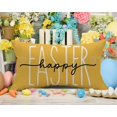 thumbnail image 6 of Yellow Happy Easter Spring Decorations Pillow Cover, 12 x 20 Inch Easter Saying Farmhouse Cushion Case for Sofa Couch(Yellow,12''''x20''''), 6 of 6