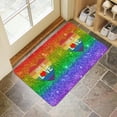 thumbnail image 4 of Love Is Love Rainbow Gay Pride Doormat,Non-Slip Absorbent Welcome Mats Friendly Floor Door Mats for Indoor Outdoor Kitchen, 4 of 6