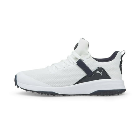 NEW Men's Puma Fusion Evo Spikeless Golf Shoes Puma White / Navy Blazer 8 M