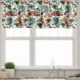 thumbnail image 3 of Abstract Valance & Tier Curtain 3 pcs Set, Surf Themed Vibrant Image Vintage Van and Flower Arrangement Seagulls Action Hobby, Window Treatments Room Kitchen Decor, 4 Sizes, Multicolor, by Ambesonne, 3 of 6