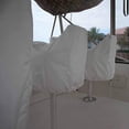 thumbnail image 6 of White Boat Seat Cover for Pedestal Pontoon Captain Helm Bench Chairs, 6 of 6