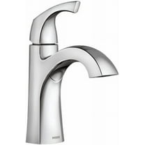 Moen Lindor Bathroom Sink Faucet 84505 Chrome - 1-Handle WaterSense - 4-in with Drain