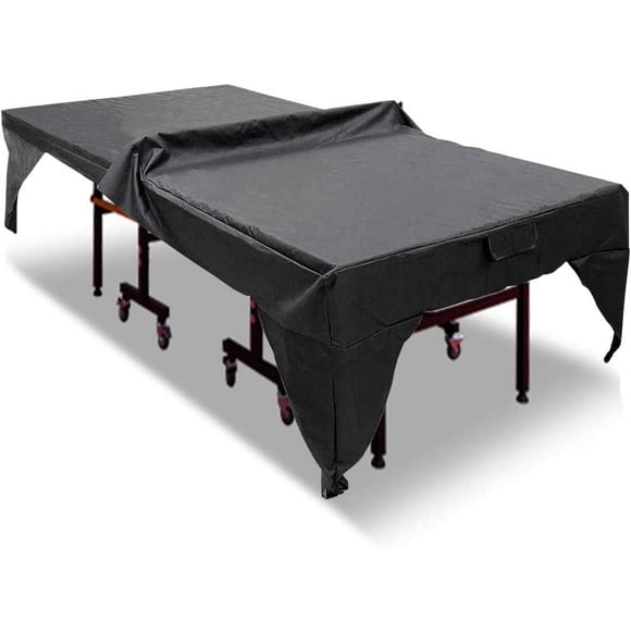 Housse de Table de Tennis Extérieure Anti-Poussière Imperméable Housse de Table de Ping-Pong, Housse de Tennis de Table, Légère Imperméable Anti-Goutte d'Eau, Noir