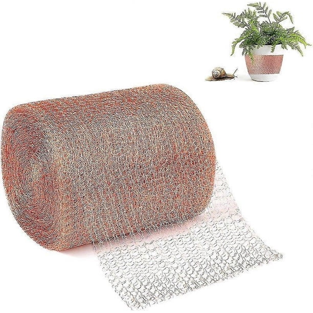 Repelente de babosas de malla de cobre, malla de cobre para control de plagas, red de cobre para control de roedores a prueba de ratones y ratas, control de plagas, tela de relleno Scvvd