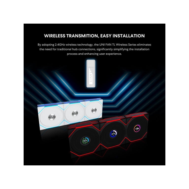 Lian Li UNI Fan TL - Wireless 140 - Single Pack (Reverse Blade