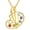 Palette-Yellow Gold, variant on Artist Paint Palette and Brush Necklace 925 Sterling Silver Pigment Necklace Colorful Painters Pendant Future Artist Jewelry for Women (Rose Gold)