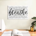 thumbnail image 3 of Elephant Stock Breathe Zen Pattern Wall Art - Horizontal Canvas Wall Art - Bathroom Wall Decor - Inspirational And Typography Canvas - White And Black Decor - 12" x 8", 3 of 8