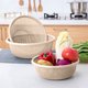 thumbnail image 5 of Juego de cestas de lavado redondas con colador de drenaje, para almacenar frutas en la cocina, diseño hueco, portátil, 3 piezas, material plástico, para cocina,Wsvlmg, 5 of 8