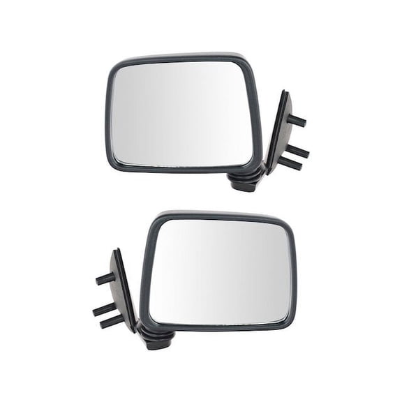 Door Mirror Set 2 Piece - Compatible with 1987 - 1994 Nissan D21 1988 1989 1990 1991 1992 1993