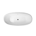 thumbnail image 2 of Vinnova Everly 59" x 31.5" Acrylic Freestanding Soaking Bathtub in White, 2 of 4