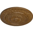 thumbnail image 3 of Ekena Millwork 26 5/8"OD x 2 1/4"P Christopher Ceiling Medallion, Hand-Painted Smokey Topaz Crackle, 3 of 5
