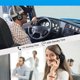 thumbnail image 4 of Trucker Bluetooth Headset, Wireless Headset With Microphone For PC, Bluetooth Headset With Microphone Noise Cancelling, For Cell Phones, Computer, Truck Drivers, 4 of 5