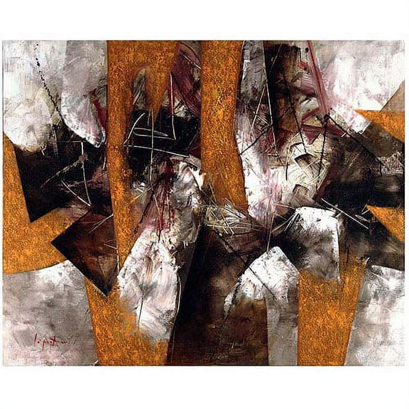 Trademark Fine Art "Abstract III" Canvas Art by Lopez, 26x32