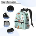 thumbnail image 5 of Daiia Christmas Winter Animals School Backpack for Men Women, Unisex Large Waterproof Bookbag Schoolbag Casual Daypack for High School/College/Teens/Travel/Work Black, 5 of 8