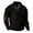 Black#men's corduroy shirt with elbow patches, variant on Henley Sweatshirts for Men Corduroy Sweatshirts,Men's Sweatshirts Vintage Button Up Shirts Patchwork Color Block Stand Collar Long Sleeve Shirt Outdoor Casual Pullover Top Elbow Patches