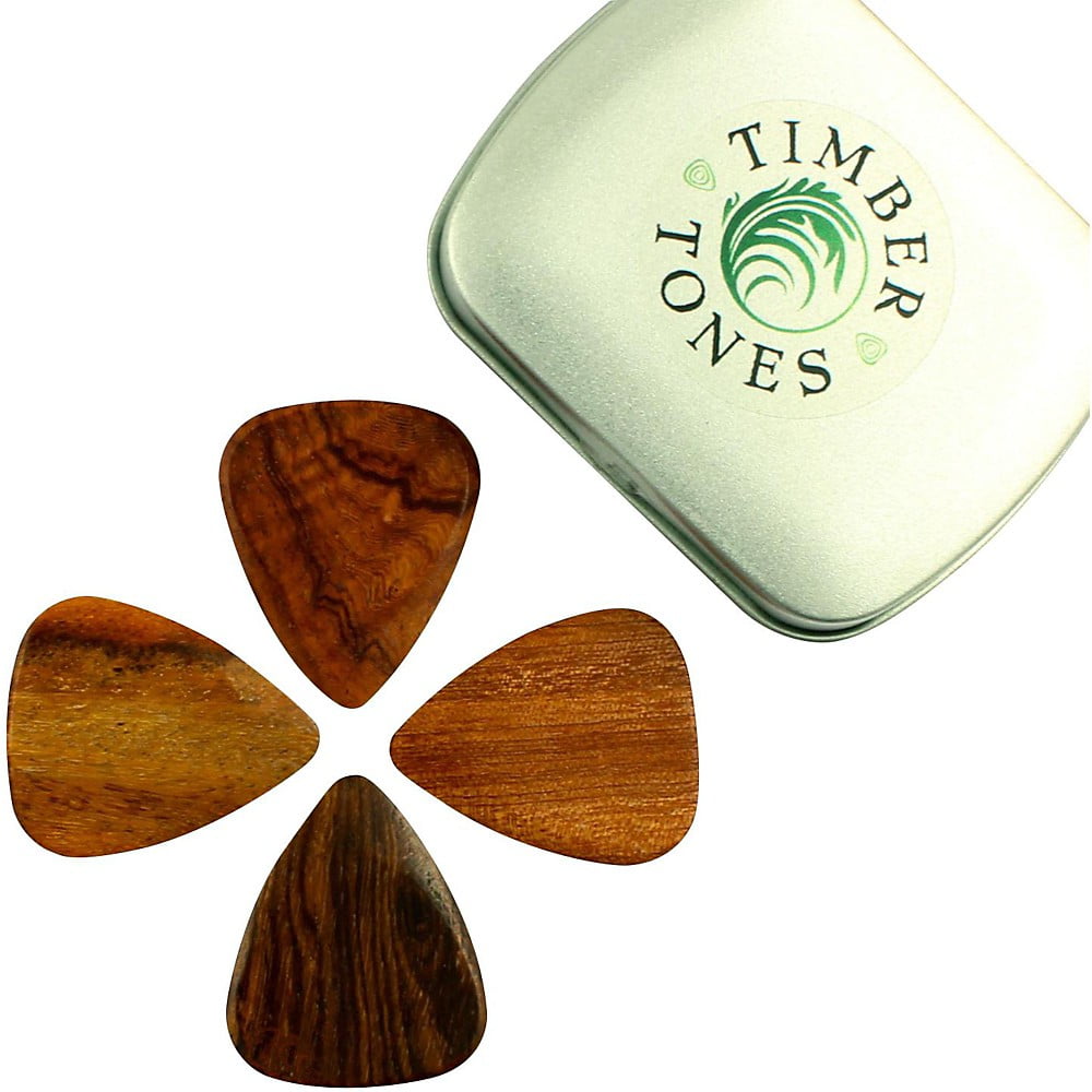 Timber Tones Acoustic Tin of 4 Guitar Picks