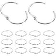 thumbnail image 5 of HONMEET Small Metal Rings for Index Cards Silver Binding 20Pcs, 5 of 7