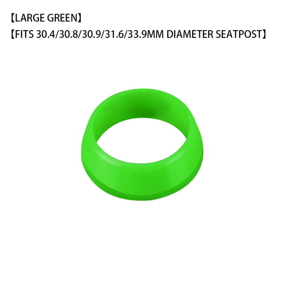Yuarrent Tija de sillín de bicicleta, anillo de silicona, cubierta antipolvo, impermeable, para bicicleta de montaña, accesorios protectores para Ciclismo Verde L Yuarrent OD000349-08