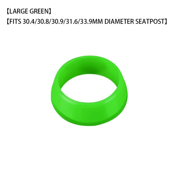 Soidarity Tija de sillín de bicicleta, anillo de silicona, cubierta antipolvo, impermeable, para bicicleta de montaña, accesorios protectores para Ciclismo Verde L Soidarity OD000349-08