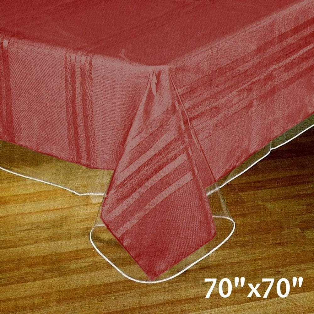 BalsaCircle Clear Plastic Vinyl Tablecloth Waterproof Wipeable Protector Cover For Tables Indoor 