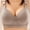 Gray, variant on Women's Cloud Cotton Comfort Front & Back Close Racerback Bra