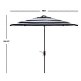 thumbnail image 4 of SAFAVIEH Outdoor Collection Iris Fashion Line 7.5-Foot Square Umbrella Navy/White, 4 of 6