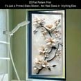 thumbnail image 2 of 17.71 x 39.37 White Plum String Pattern Frosted Removable Reusable Window Film, 2 of 7