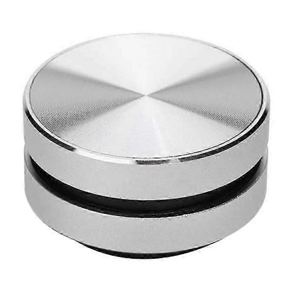 Portable Mini Bluetooth Speaker, Turn Anything Into a Speaker, Wireless Bone Conduction Induction Vibration (Silver)