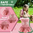 thumbnail image 4 of GASTROPOD Dog Dresses for Small Dogs Girl,Polyester Printed Everyday Dress Small Dog Clothes,Crisp and Hard-Wearing with Lace Puppy Clothes,Pink,Xs, 4 of 7