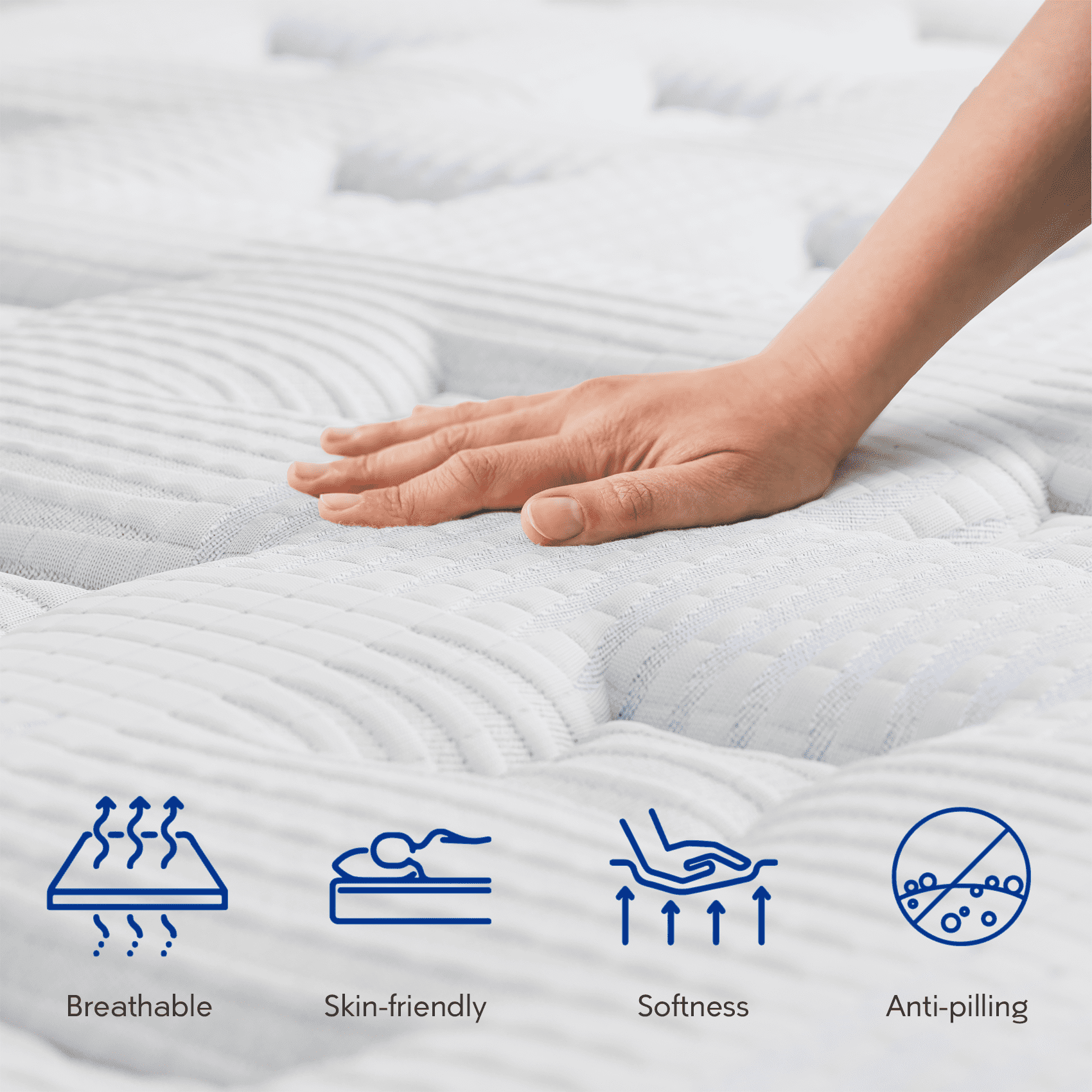 Dealnight 14" King Size Firm Hybrid Mattress in-a-box, Cooling Gel & Independent Spring, CertiPUR-US Certified, 10-Year Warranty, All Sleep Positions & Pets