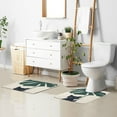 thumbnail image 6 of Yayeee Bath Rug for Bathroom Floor Non Slip Contour Fluffy Soft Absorbent Mat, 20"x24", Black Cat Plants, 6 of 7