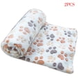 thumbnail image 1 of 2 Pièces Molleton Doux Chaud Couverture Tapis de Lit Coussin de Couverture pour Chien Chat Chiot Animal, 1 of 9
