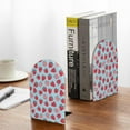 thumbnail image 5 of Susaid Strawberries Print Wooden Bookends Decorative Book Ends for Shelves Heavy Books Holder Organizer Non-Slip Desk Book End for Kids Room Office School 1 Pairs, 5 of 8