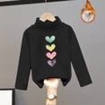 thumbnail image 6 of BLVB Girls Thermal Turtleneck Shirts Long Sleeve Fleece Undershirt Toddler Kids Winter Warm Base Layer Tops(Black,7-8Years), 6 of 6