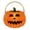 A Black, variant on Halloween Party Supply, Halloween Pumpkin Bucket, Pumpkin Trick Or Treat Bucket, Light Up Pumpkin, 11X9 in Plastic Jack O Lantern Pumpkin with Handle for Student Diy Craft Making,