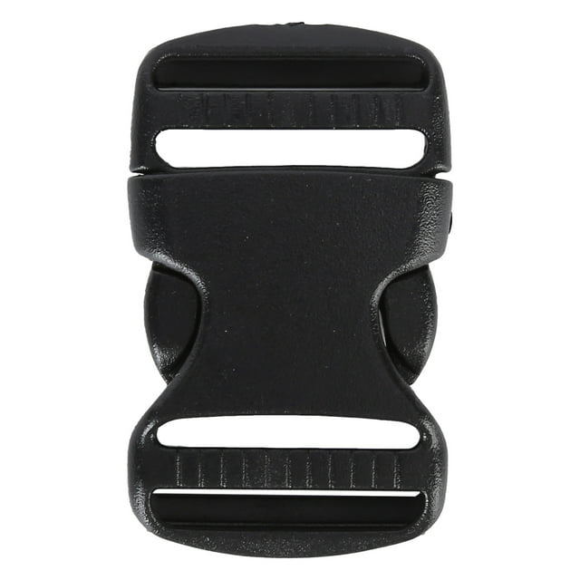 Black Plastic Dual Adjustable Strap Buckles, Quick Release Buckle, 5Pcs, Replacement for Backpack, DIY Craft