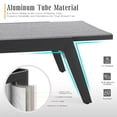 thumbnail image 5 of Patio Aluminum 3 PCS Chaise Lounge Set, Phifertex Sling Fabric Lounge Chair and Round Side Table, 5 of 8