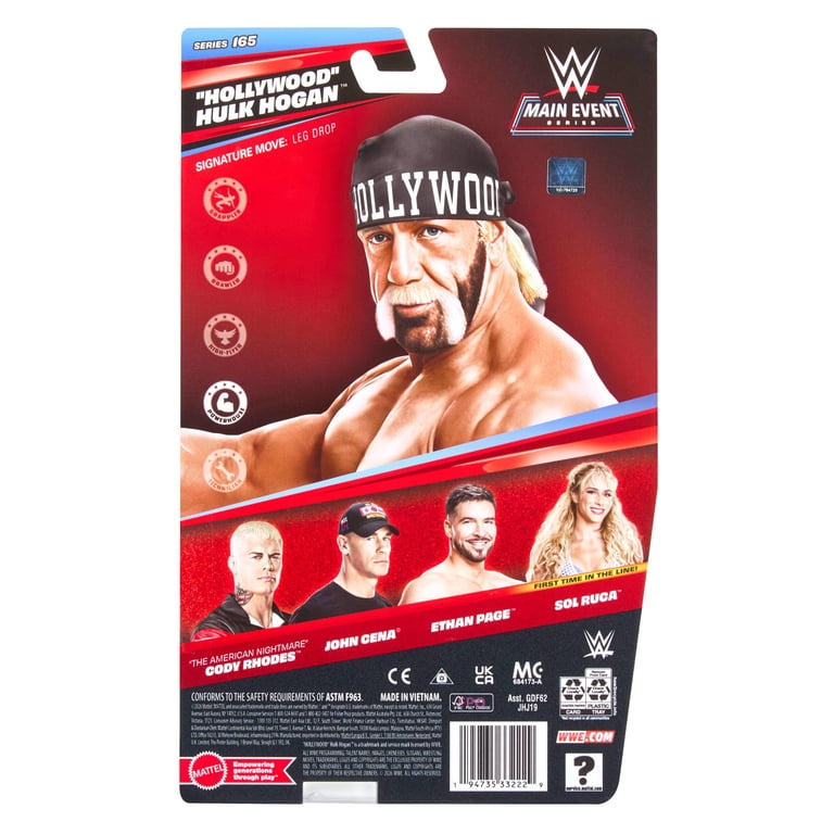 WWE “Hollywood” Hulk Hogan Action Figure, Main Event Series #165
